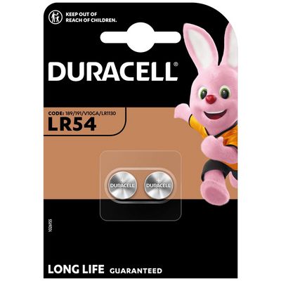 Duracell alkalická knoflíková baterie, 2 ks (LR54)
