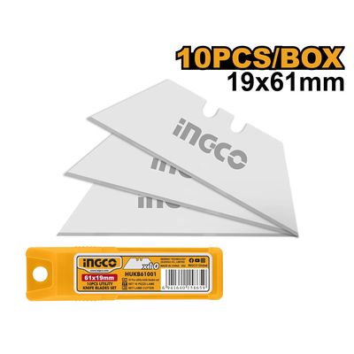Ingco HUKB61001 Čepel náhradní 61x19mm sada 10ks