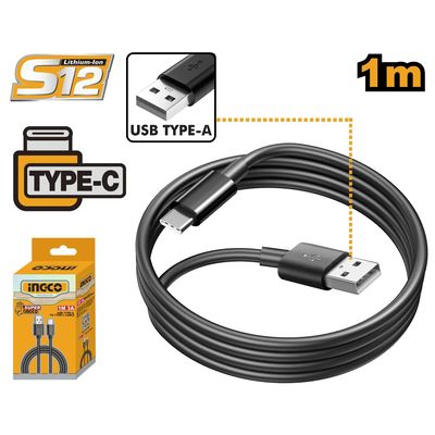 Ingco IUCC01 Kabel USB A-C, 1m