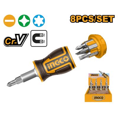 Ingco AKISDS0708 Šroubovák MINI 8v1 CrV