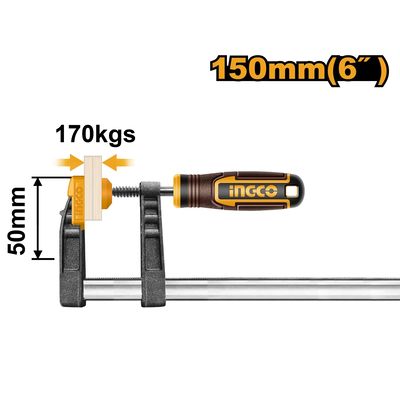 Ingco HFC020501 Svorka stolařská kovová 50x150mm