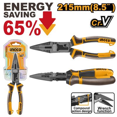 Ingco HCLNP58200 Kleště s dlouhými čelistmi, 8,5/ 215 mm, CrV