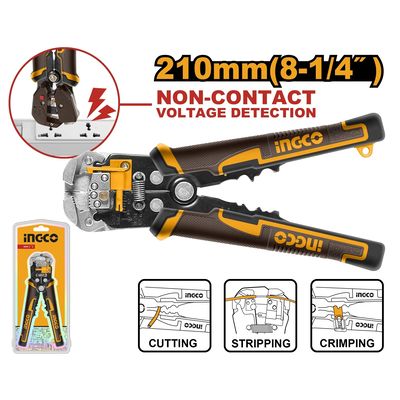 Ingco HWSP102429 Kleště odizolovací 210mm s indikátorem napětí