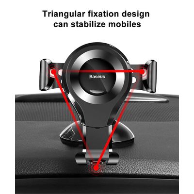 Baseus Osculum Type Gravity držák do auta (na palubní desku), černá - rozbalené / použité