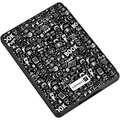 CONNECT IT pouzdro pro Amazon Kindle 2021 (11th gen.), DOODLE černá - rozbalené / použité