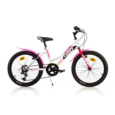 Dino bikes 420D bílo růžová 20 juniorské kolo