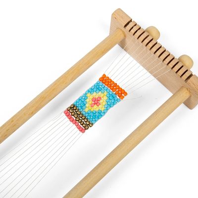 Bigjigs Toys Tkalcovský stav na korálky