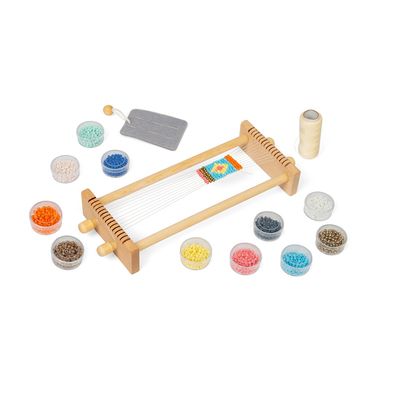 Bigjigs Toys Tkalcovský stav na korálky