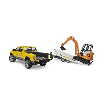 Bruder Terénní servisní auto RAM s minibagrem