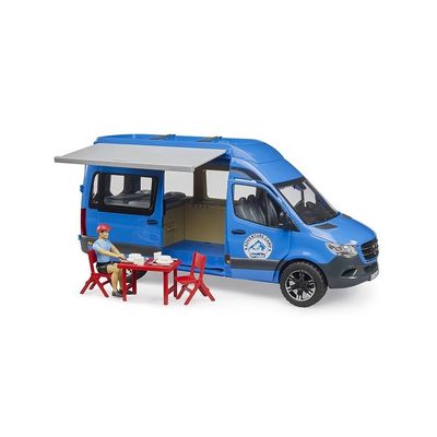 Bruder MB Sprinter Camper s řidičem a příslušenstvím