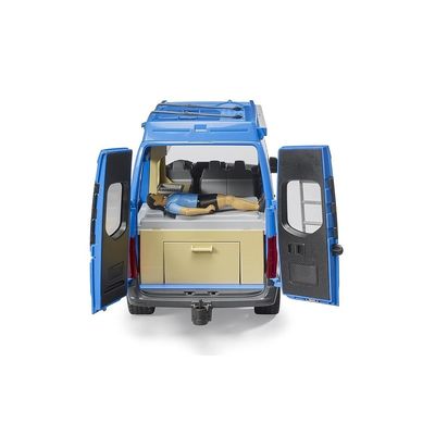 Bruder MB Sprinter Camper s řidičem a příslušenstvím
