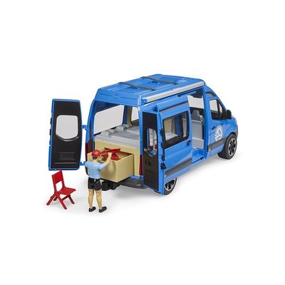 Bruder MB Sprinter Camper s řidičem a příslušenstvím