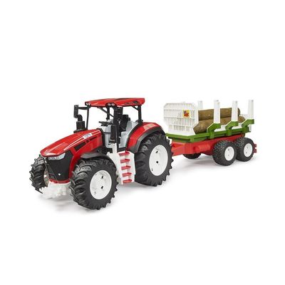 Bruder Traktor ROADMAX s přívěsem na dřevo a kládami