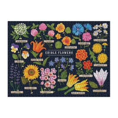 Galison Puzzle Jedlé květy 1000 dílků