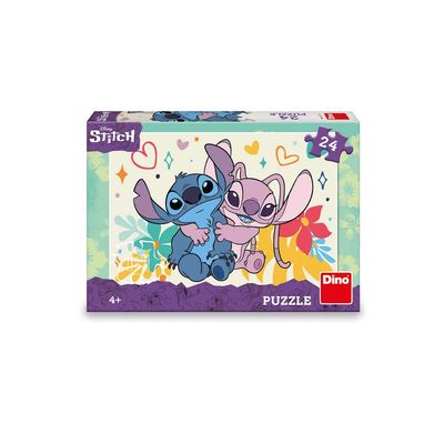 Dino Puzzle Stitch a Angel 24 dílků