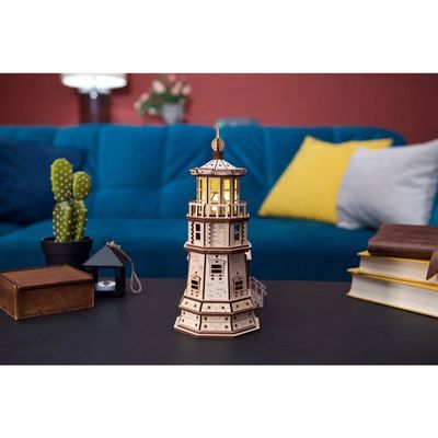 Ugears 3D dřevěné mechanické puzzle Maják Split Rock