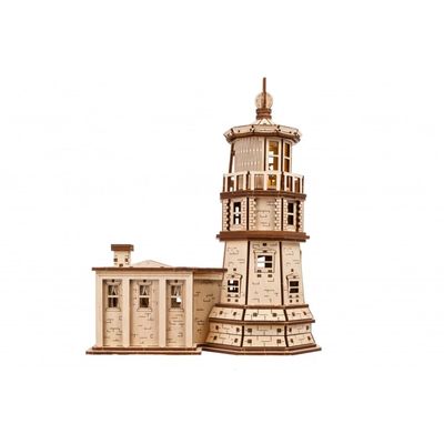 Ugears 3D dřevěné mechanické puzzle Maják Split Rock