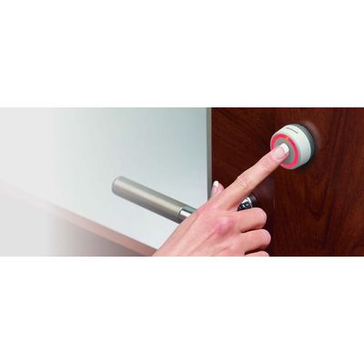 Honeywell Home DCP711G bezdrátové tlačítko ke zvonku kulaté, šedé