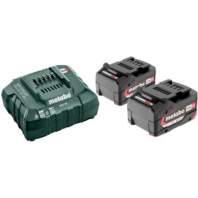 Metabo nabíječka ASC 55 + 2x akumulátor Li-Power 18V/4Ah