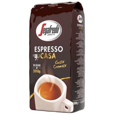 Segafredo Káva Espresso Casa, zrnková, pražená, vakuově balená, 500 g
