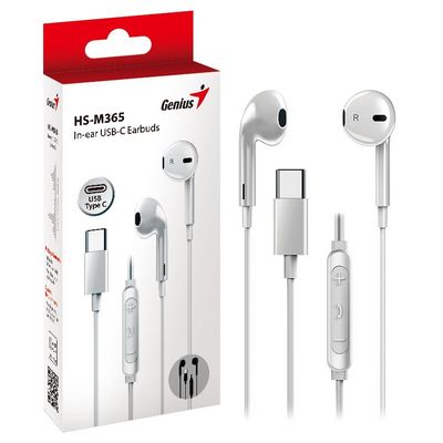 Genius headset HS-M365, bílý
