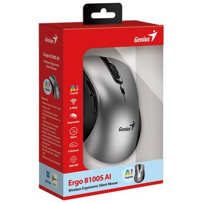 Genius Ergo 8100S AI, střibrnošedá