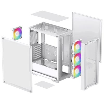 DeepCool CC560 MESH V2, bílá