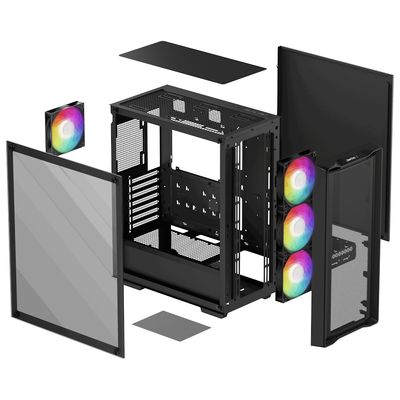 DeepCool CC560 MESH V2, černá