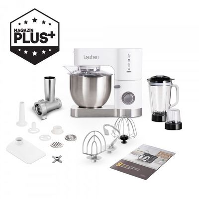 Lauben Kitchen Machine 1200WT - víceúčelový kuchyňský robot, bílý