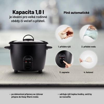 Lauben Rice Cooker 1800BC - rýžovar