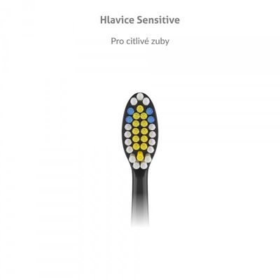 TrueLife náhradní hlavice pro SonicBrush K150 UV - Sensitive, černé, 2ks