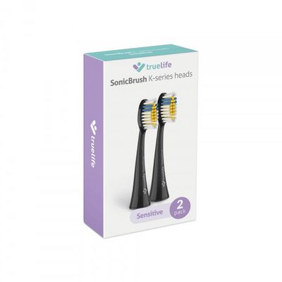 TrueLife náhradní hlavice pro SonicBrush K150 UV - Sensitive, černé, 2ks