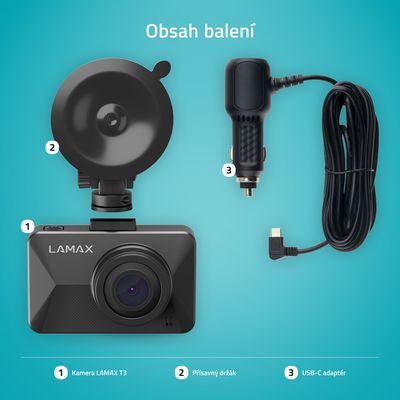 LAMAX kamera do auta T3