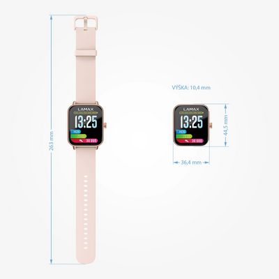 LAMAX dětské chytré hodinky BCool2 Play, rose gold