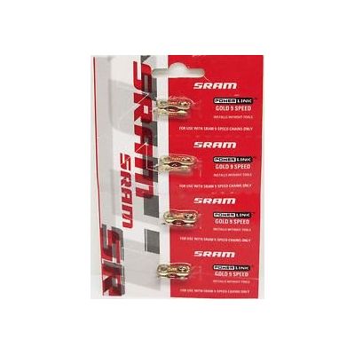 Spojka řetězu SRAM PowerLink Gold 9rychlostní (4 ks)