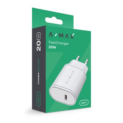 Aligator chytrá nabíječka A-MAX Power Delivery 20W USB-C, bílá