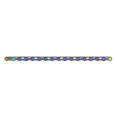 Řetěz SRAM Red E1 Flattop 126čl. Se spojkou PowerLock, 12 rychlostní, Rainbow