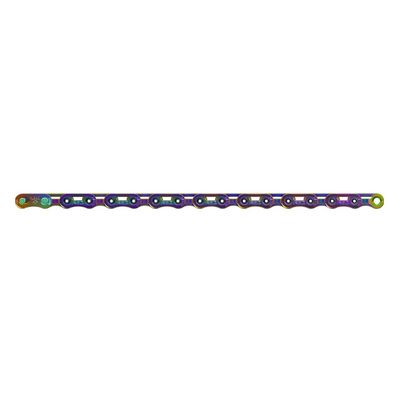 BPA Řetěz SRAM RED E1 FLATTOP RAINBOW 114ČL. se spojkou POWERLOCK 12S 1PC