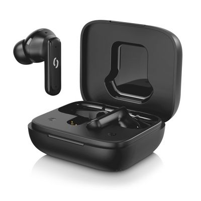 Bluetooth sluchátka Aligator Pods LCD + ANC, černá