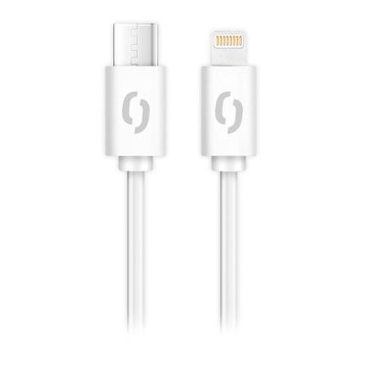 Datový kabel ALIGATOR POWER 30W, USB-C/Lightning 3A, 2,5m bílý