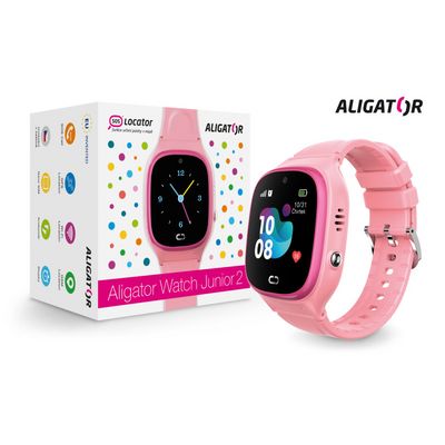 Chytré hodinky Aligator Watch Junior 2, růžové