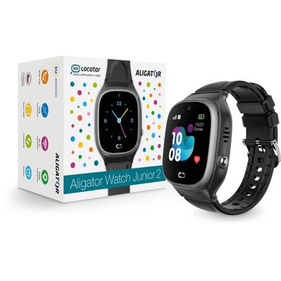 Chytré hodinky Aligator Watch Junior 2, černé