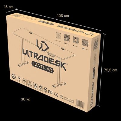 ULTRADESK Level V2 černý