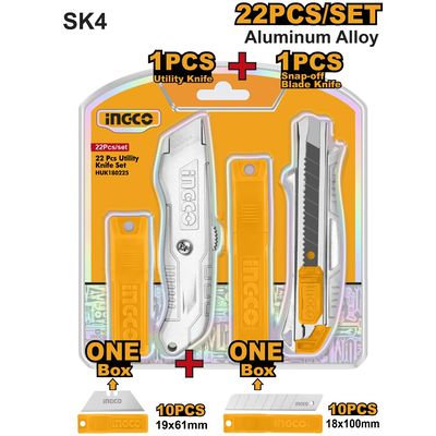 Ingco HUK180225 Nůž odlamovací sada 22d