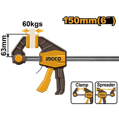 Ingco HQBC01601 Svěrka rychloupínací, 150mm