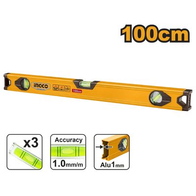 Ingco HSL18100 Vodováha 1000 mm ALU 3 libely