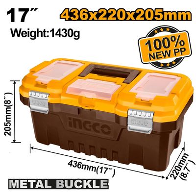 Ingco PBX1702 Kufr na nářadí 17, 436x220x205 mm