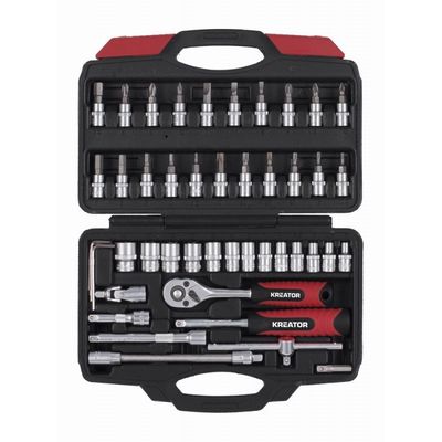Kreator KRT500117 - 46-ti dílná gola sada 1/4 v kufru
