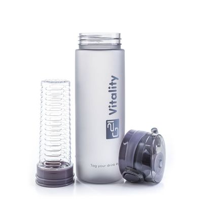 G21 Láhev na smoothie/juice, 600 ml, šedá-zmrzlá