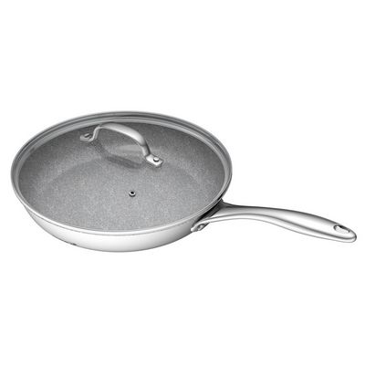 G21 Pánev Gourmet Miracle 28 cm s poklicí, nerez/greblon